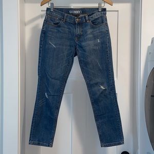 NY&C Skinny Leg Distressed Jeans